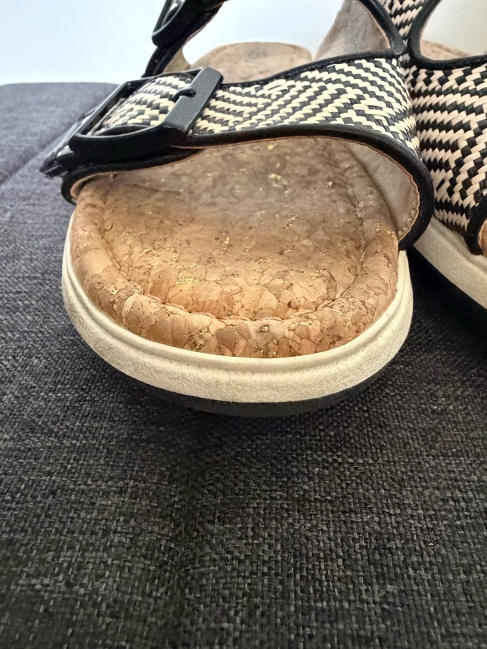 JBU by Jambu Womens Kona Raffia Weave Slip On Comfort Sandals-Sz-8 - Picture 4 of 16